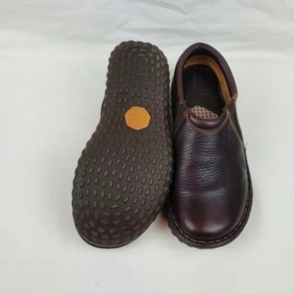 Born brown leather flat loafers Size 6/36.5
